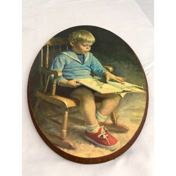 Set James Ingwersen Art Prints Oval Wall Art Gretchen & Gary Boy Girl 1973 - Picture 5 of 12